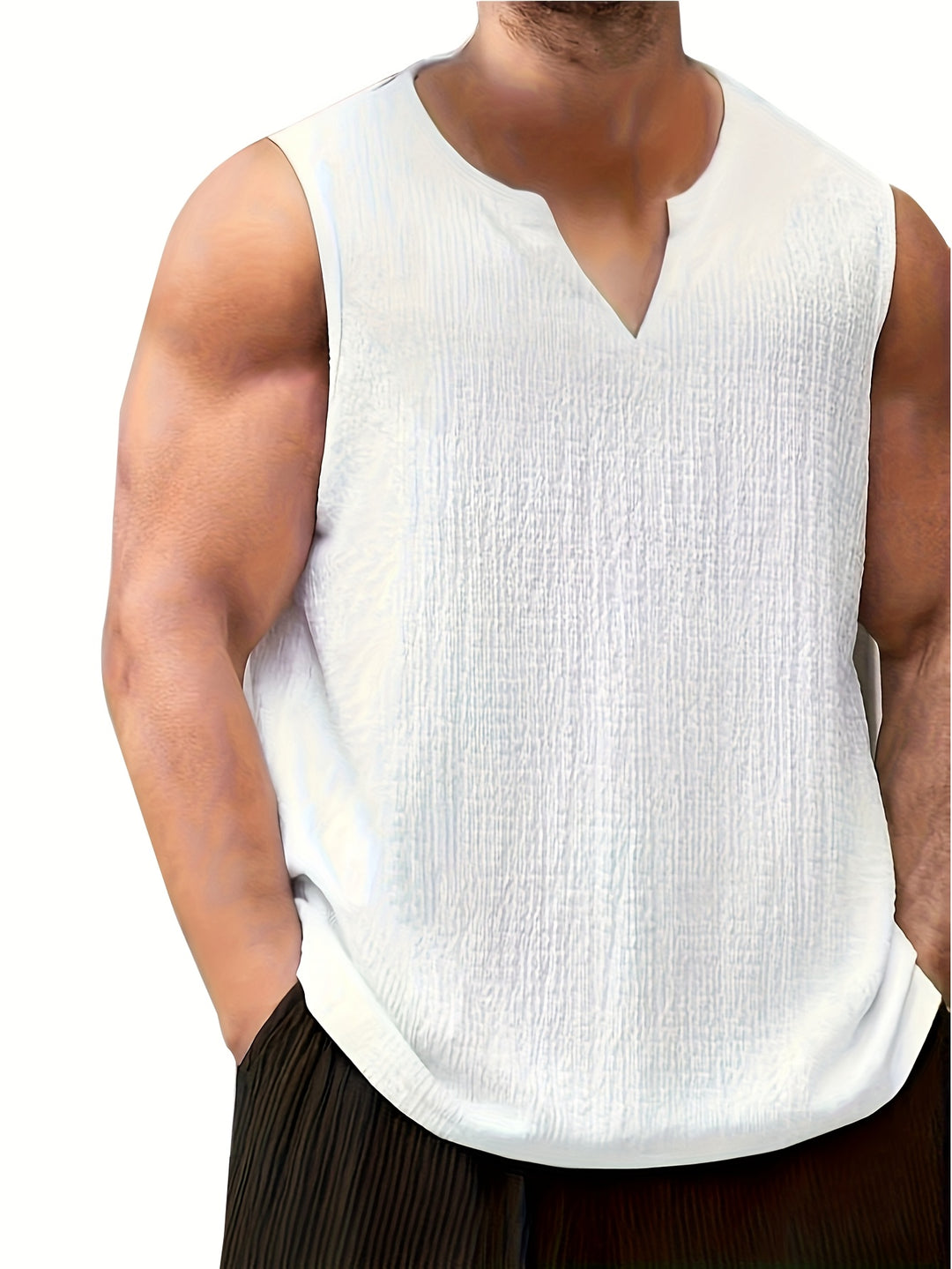Tilman | Lässiges Ärmelloses Tanktop