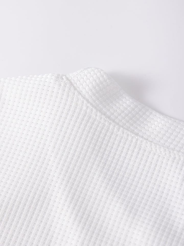 Kai | Strukturiertes Langarmshirt mit Waffelmuster