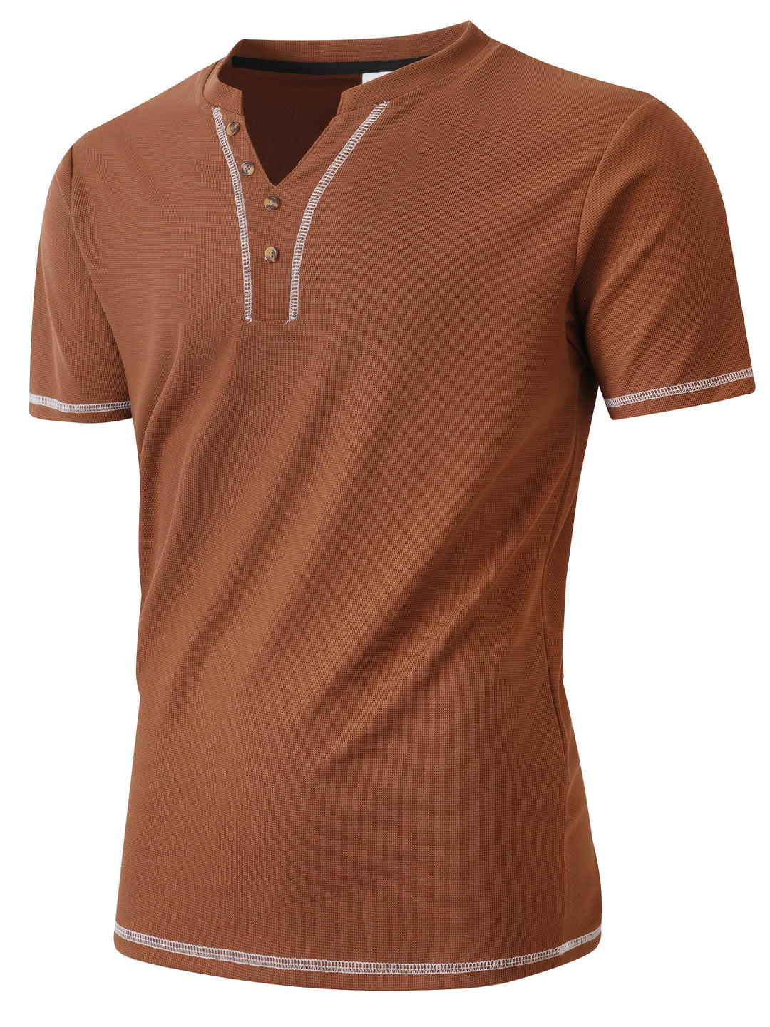 Jörg | Sportliches Kurzarm-Henleyshirt