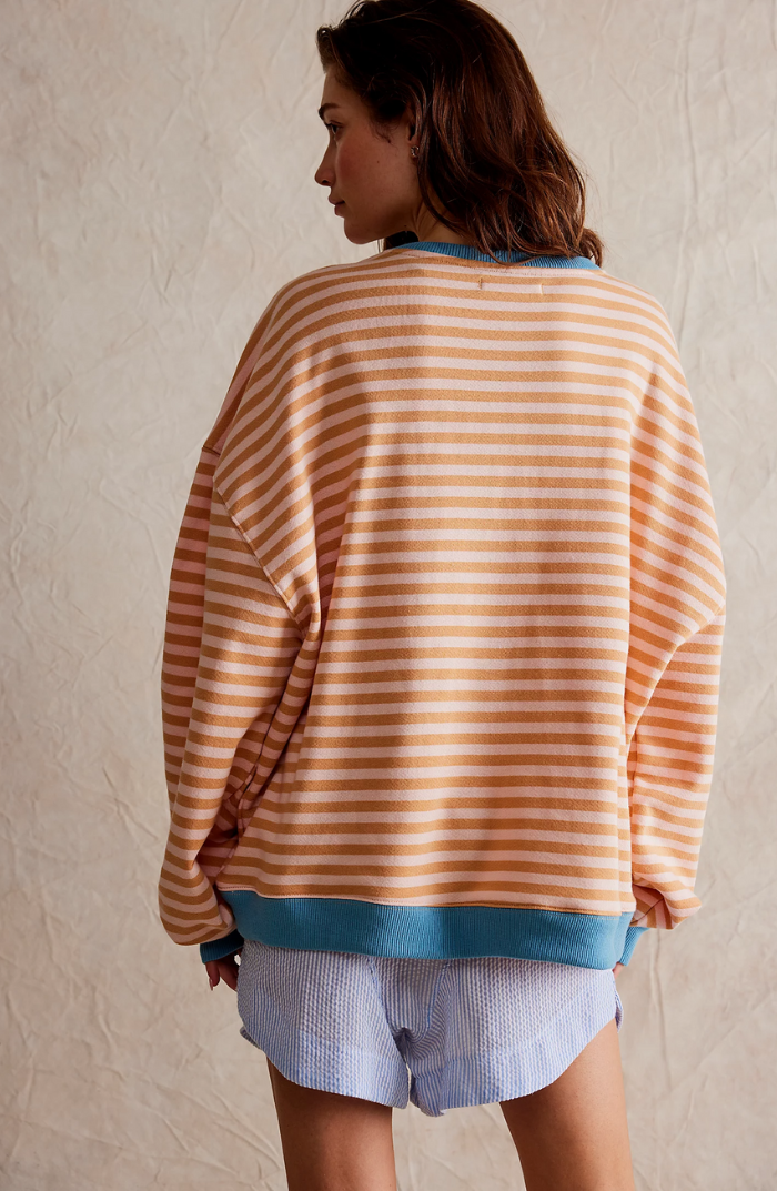 Kirsten | Gestreifter Rundhals-Pullover