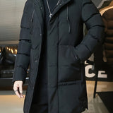 Valentin | Langer Kapuzen-Parka mit Wärmefütterung