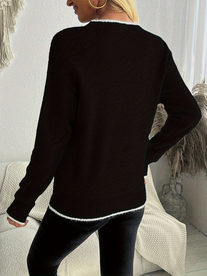 Claudia | Festlicher Schneeflocken-Pullover