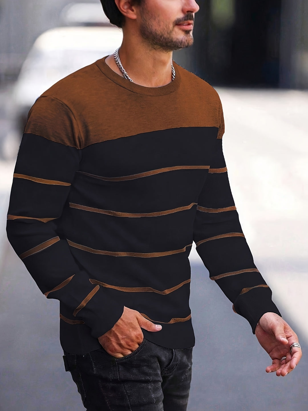 Sigmar | Zeitloser Streifen-Pullover
