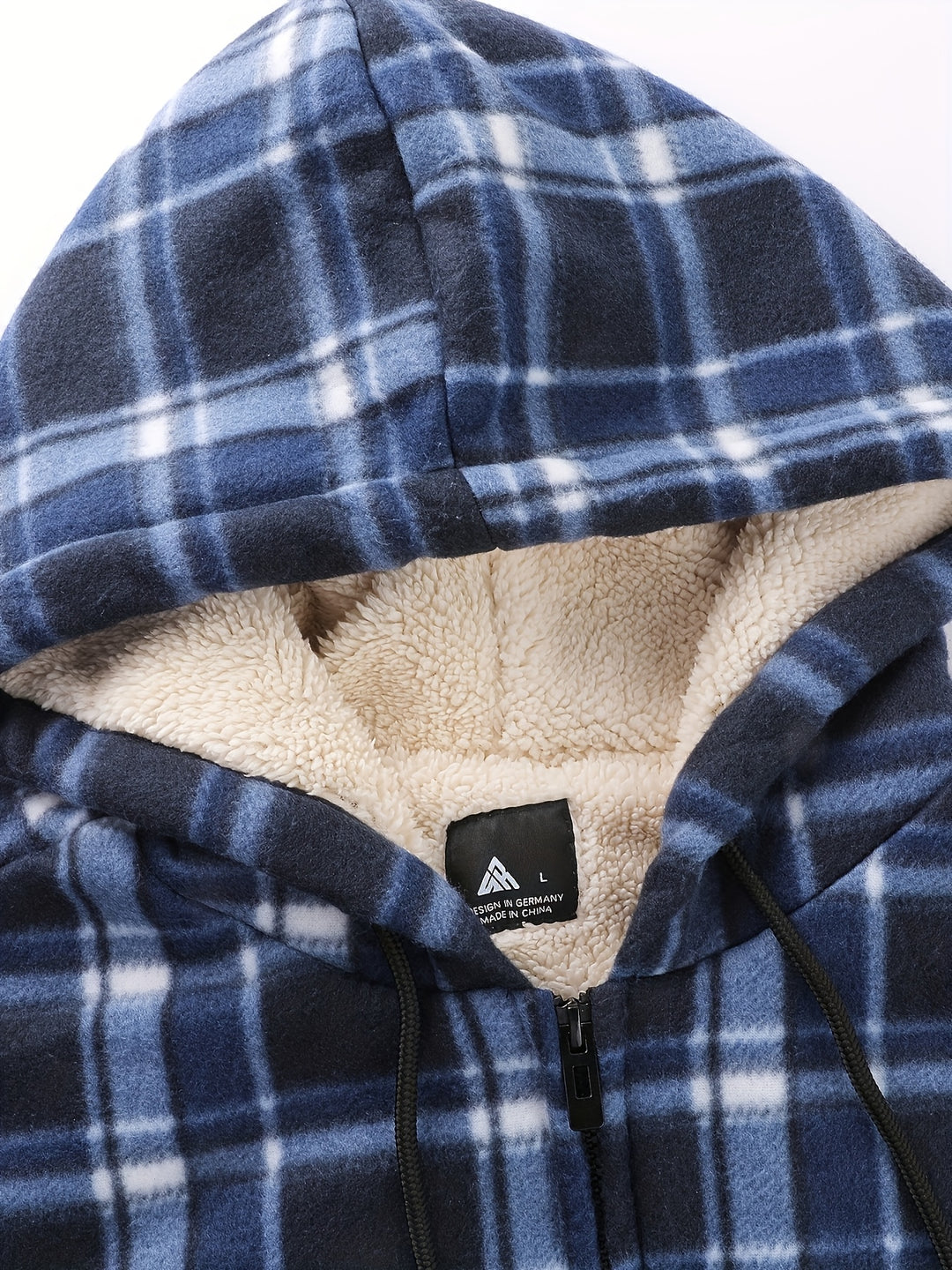 Gerwin | Gefütterte Kapuzenjacke im Karo-Look