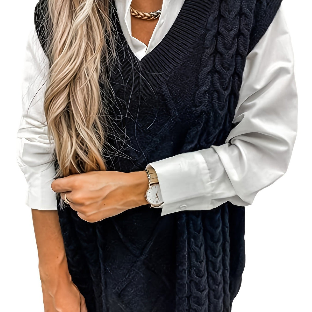 Svenja | Eleganter Zopfmuster-Pullunder