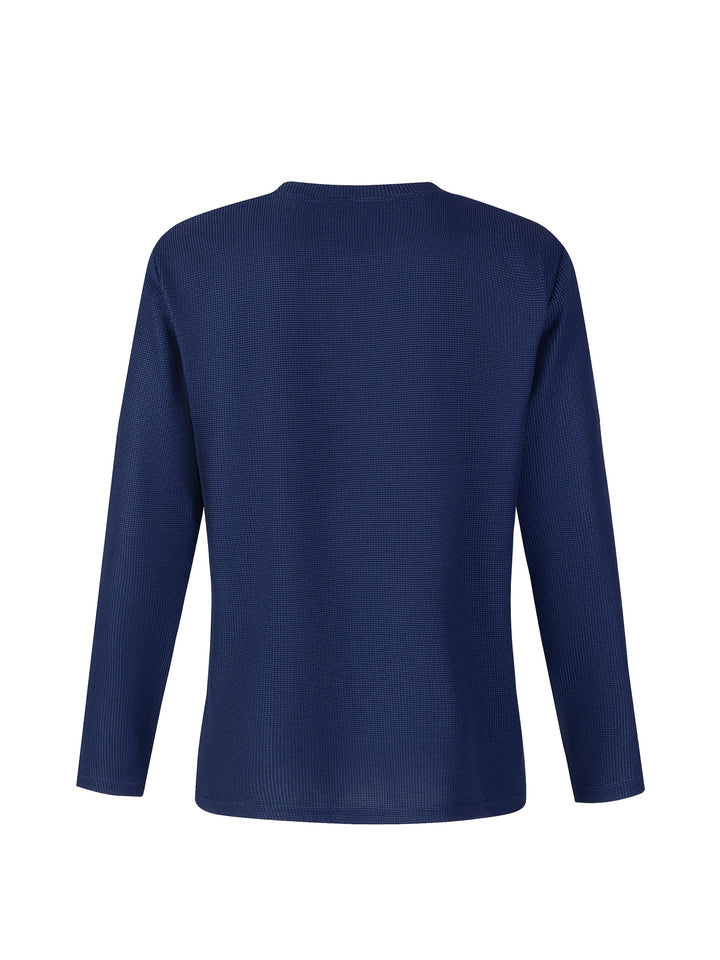 Kai | Strukturiertes Langarmshirt mit Waffelmuster