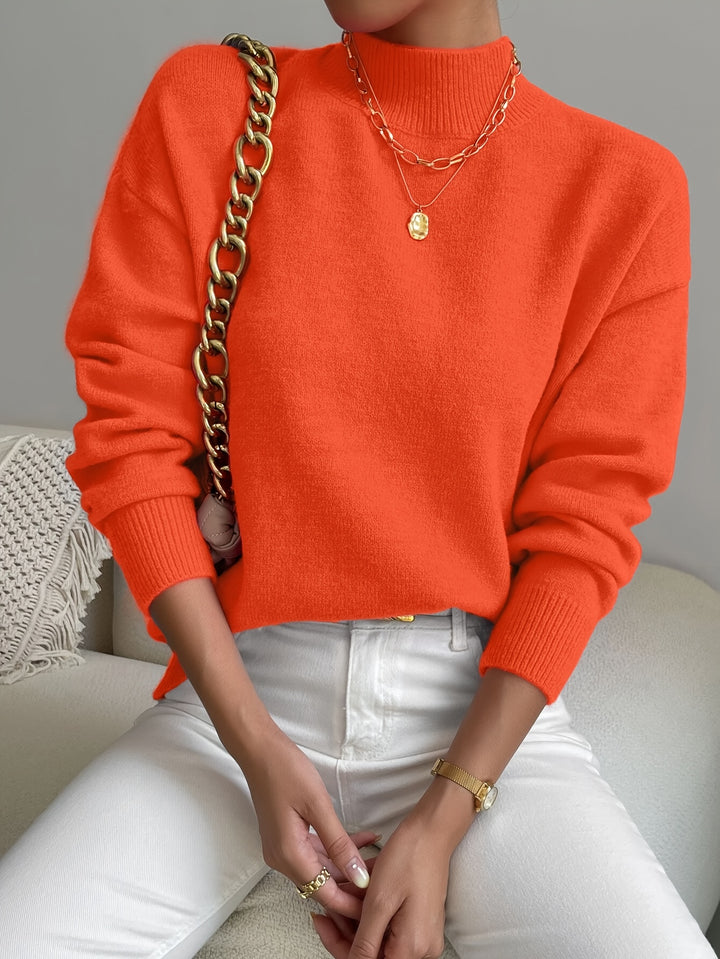 Thekla | Eleganter Stehkragen-Pullover