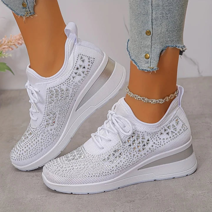 Sonja | Glänzende Komfort-Sneaker