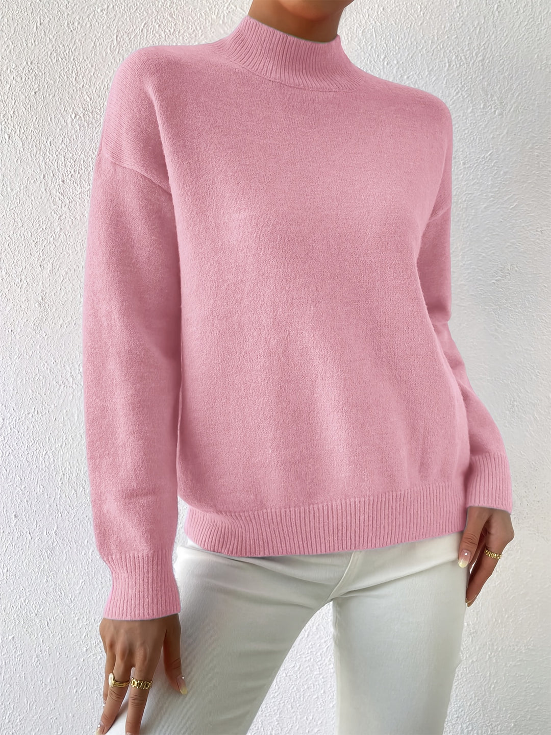 Thekla | Eleganter Stehkragen-Pullover