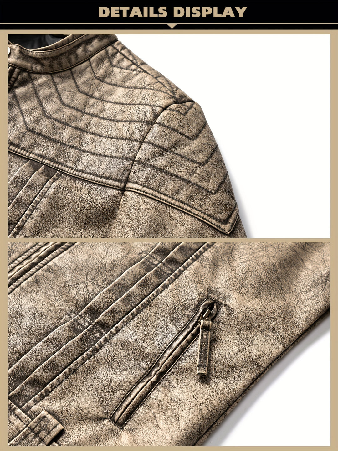 Sven | Markante Vintage-Jacke im Bikerstil
