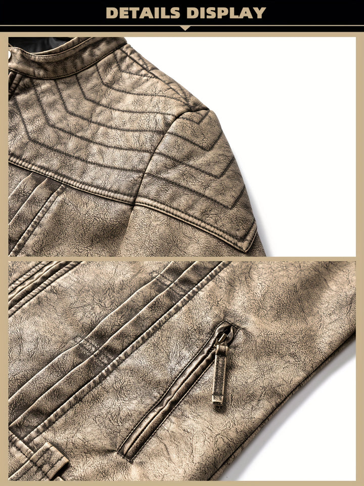 Sven | Markante Vintage-Jacke im Bikerstil