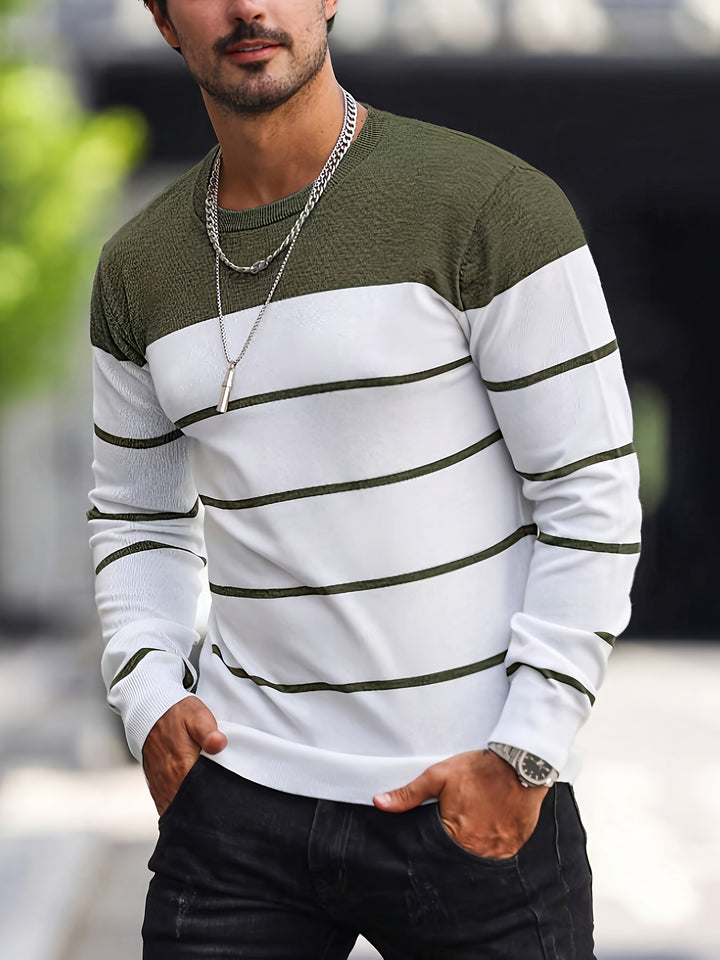 Sigmar | Zeitloser Streifen-Pullover