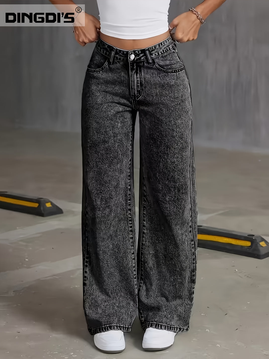 Thea | Weit geschnittene Hose mit hohem Bund