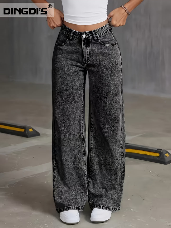 Thea | Weit geschnittene Hose mit hohem Bund