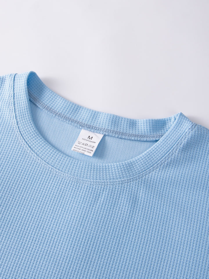 Kai | Strukturiertes Langarmshirt mit Waffelmuster