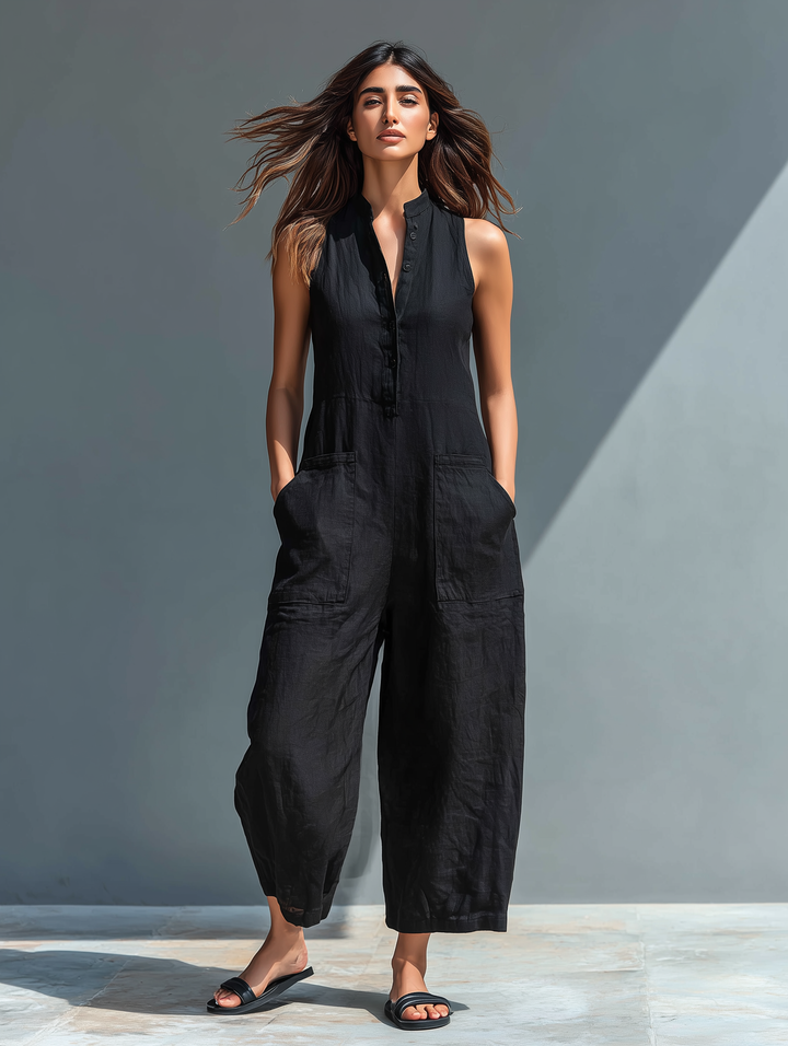 Mechthild | Eleganter Ärmelloser Jumpsuit