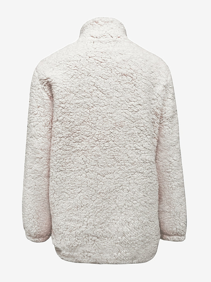Isabell | Kuscheliger Troyer-Pullover mit Stehkragen