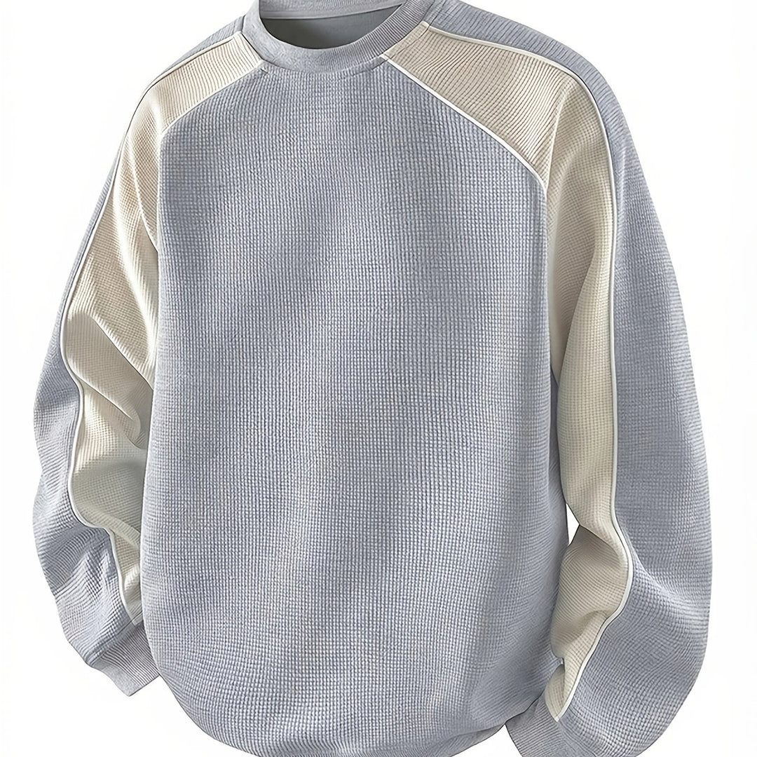 Martin | Sportlich-elegantes Sweatshirt im Zweifarben-Look