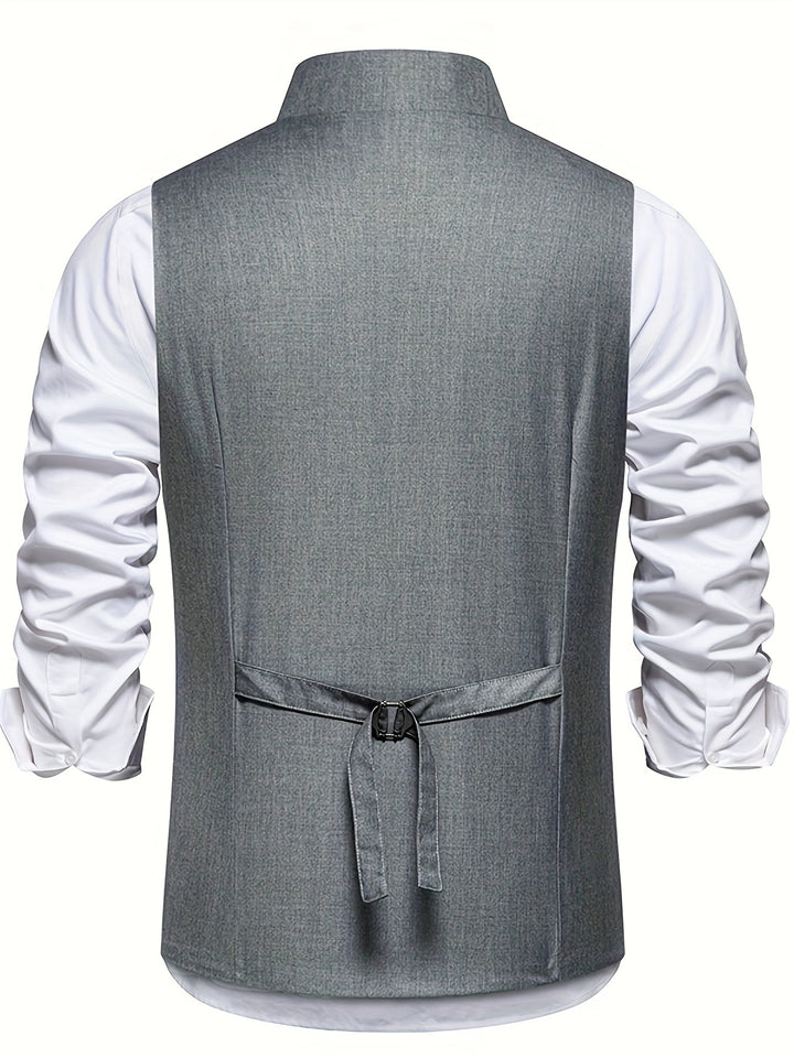 Wendelin | Elegante Anzugweste mit asymmetrischer Knopfleiste