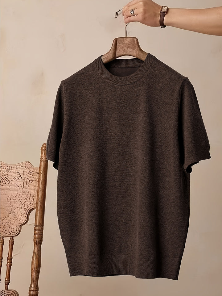 Reimund | Feingestricktes Kurzarm-Shirt