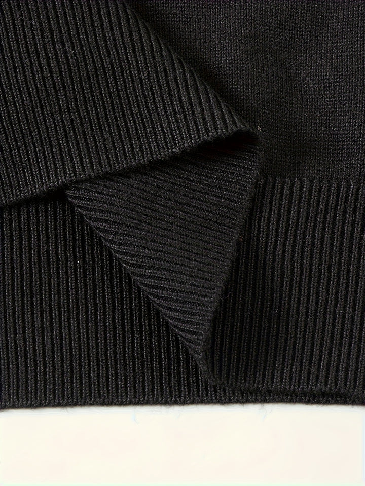 Konstantin | Eleganter Strick-Poloshirt mit Reißverschluss