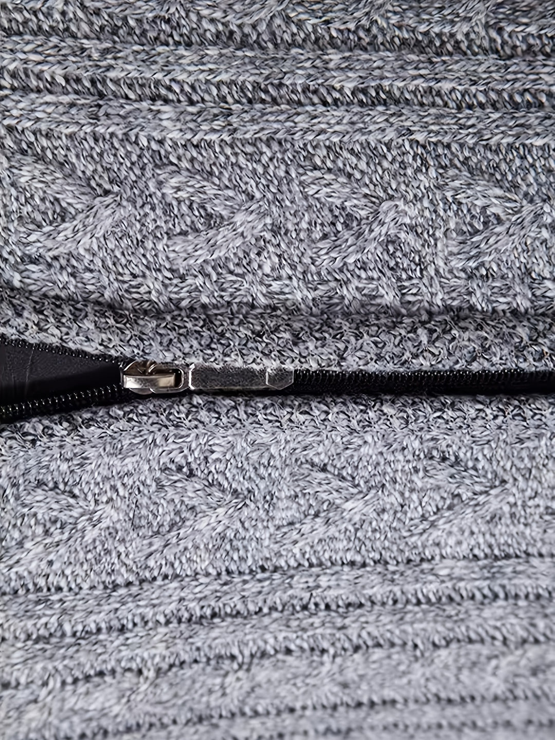 Björn | Strukturierte Strickjacke mit Stehkragen