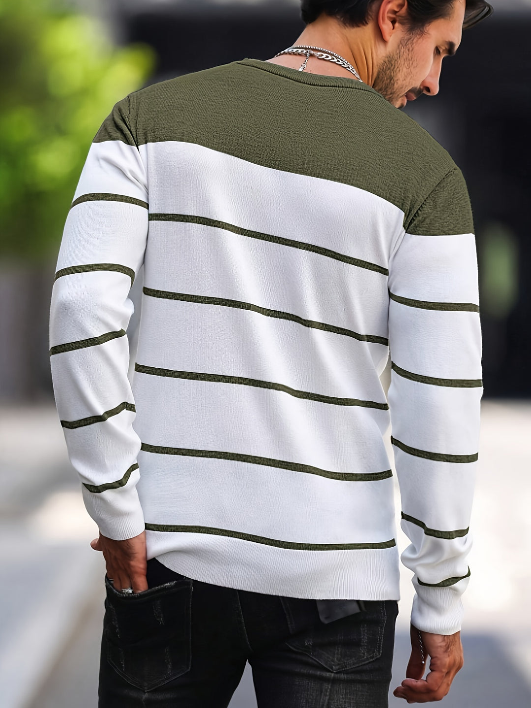 Sigmar | Zeitloser Streifen-Pullover