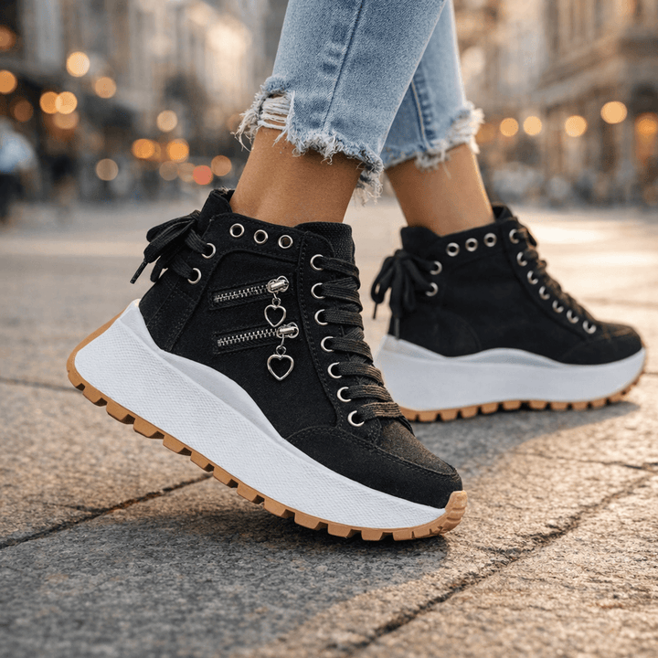 Kerstin | Sportliche High-Top-Sneaker
