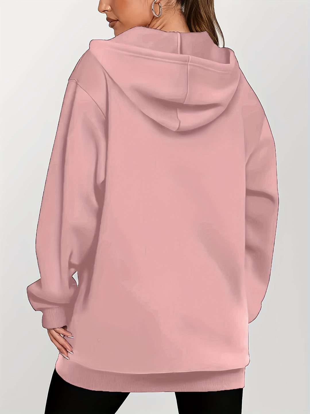 Freya | Langgeschnittene Kapuzenjacke mit Reißverschluss