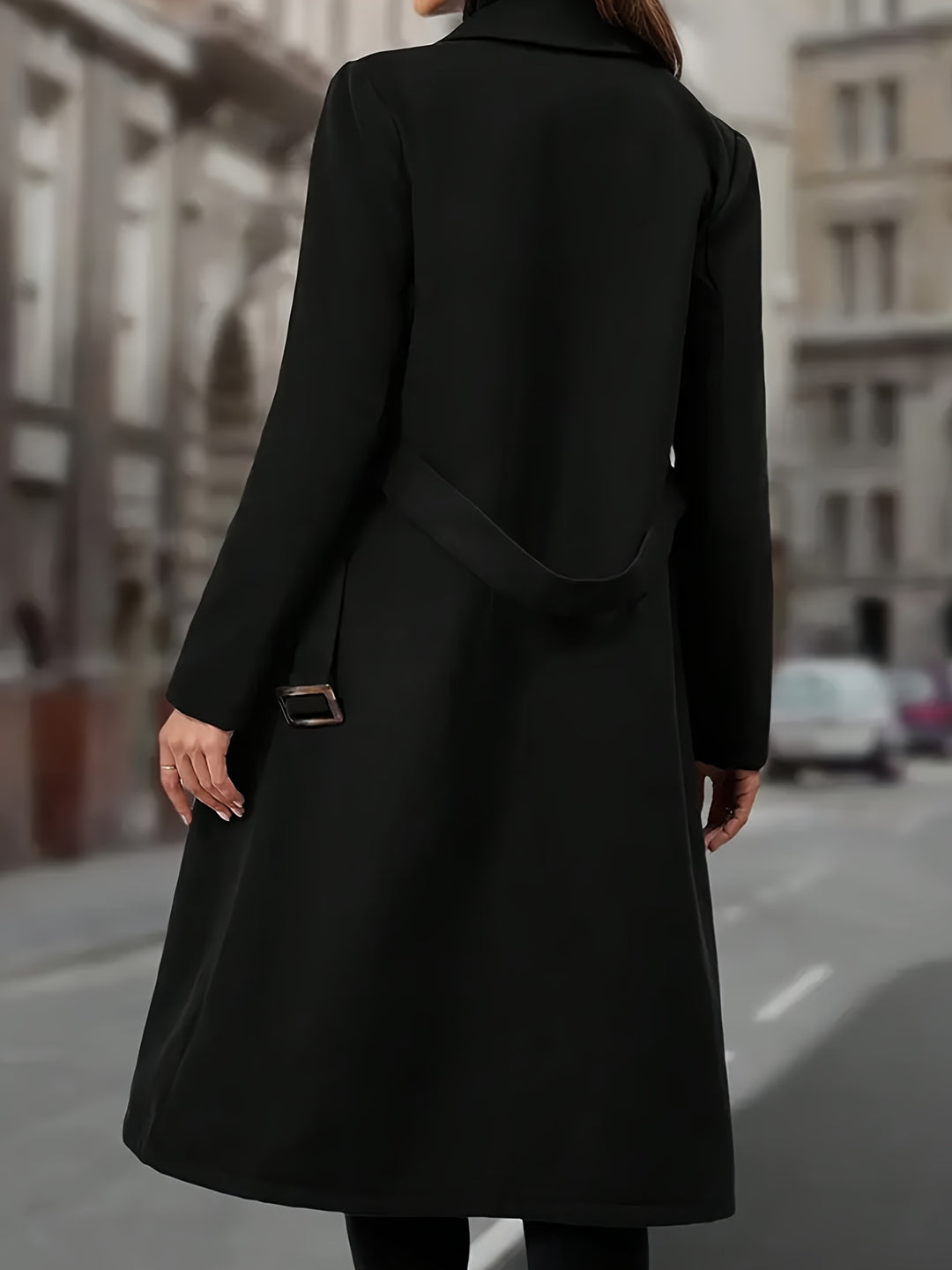 Heike | Eleganter Zweireiher-Mantel in Longform