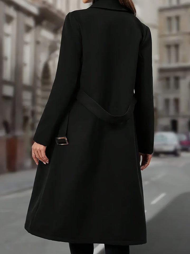 Heike | Eleganter Zweireiher-Mantel in Longform