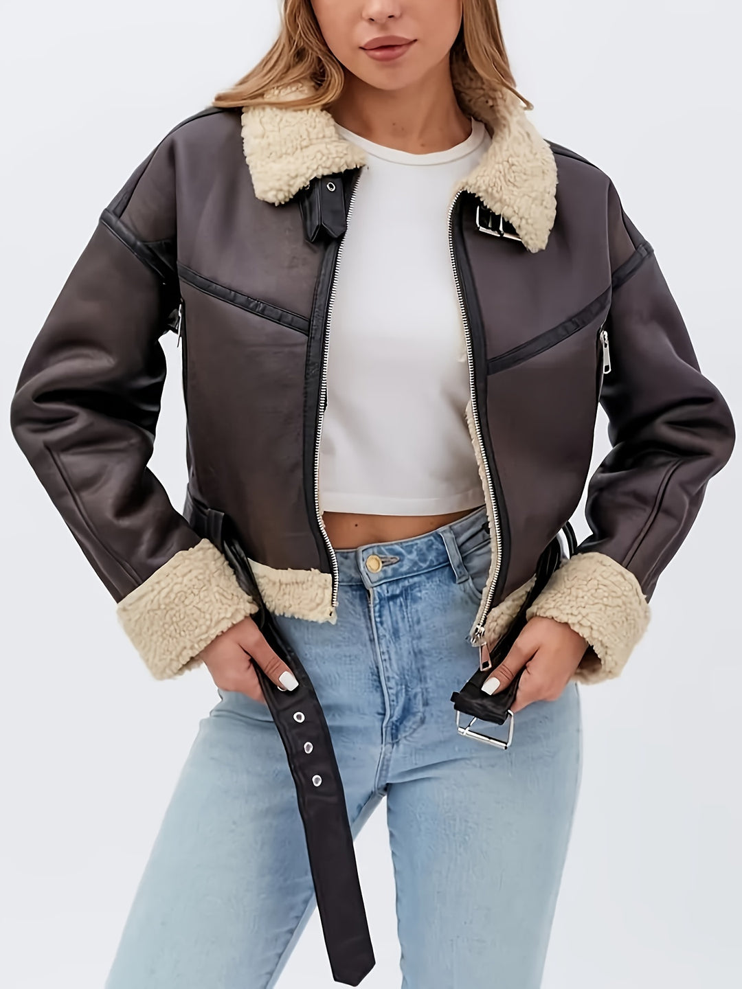 Gertrud | Gefütterte Bikerjacke