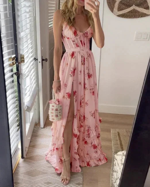 Susanne | Verträumtes Blumen-Maxikleid