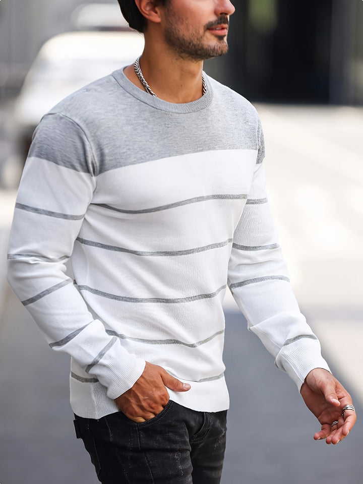 Sigmar | Zeitloser Streifen-Pullover