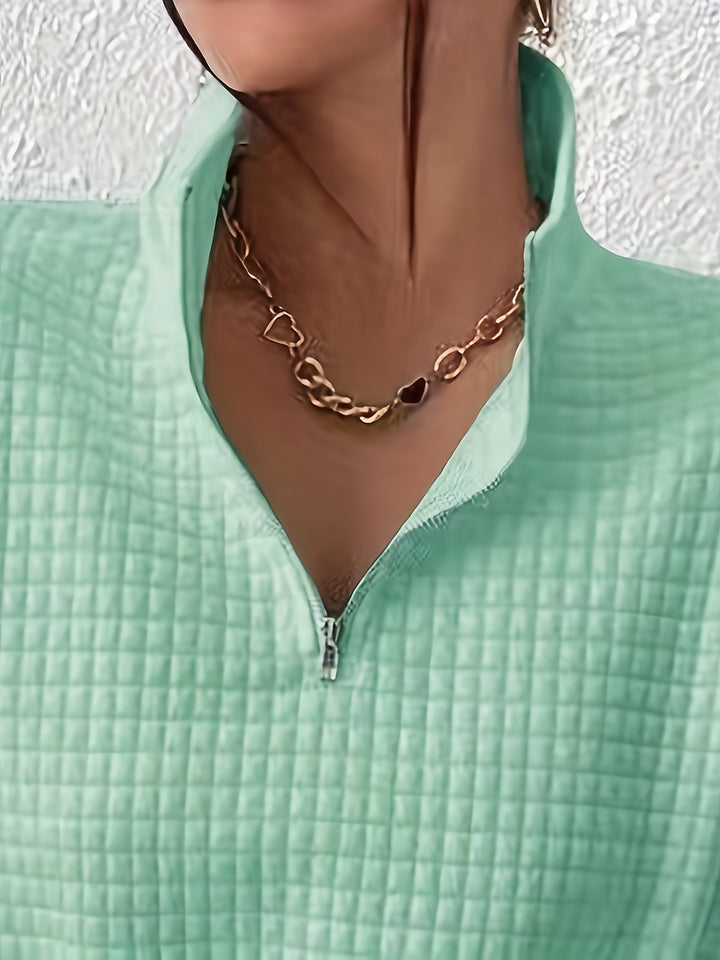 Steffi | Legerer Stehkragen-Pullover