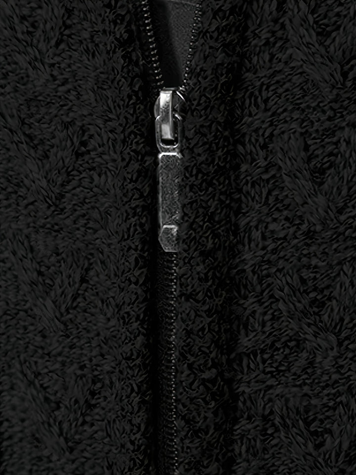 Björn | Strukturierte Strickjacke mit Stehkragen