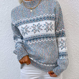 Inga | Weicher Christmas Strickpullover mit Schneeflocken