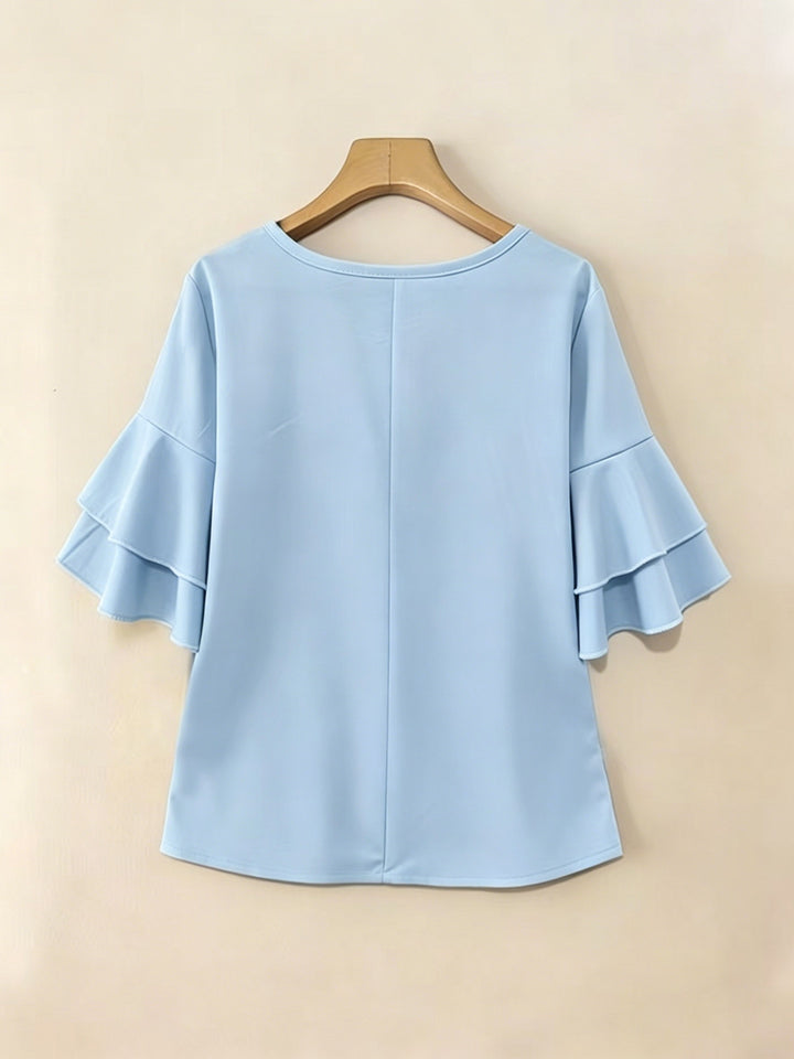 Annette | Elegante Bluse mit Volantärmeln