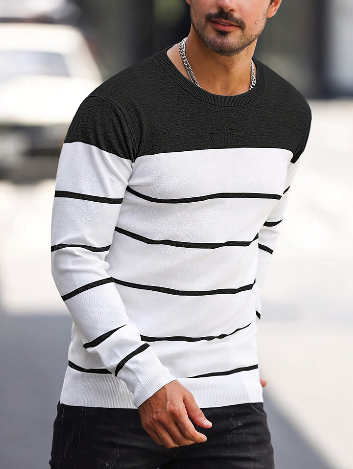 Sigmar | Zeitloser Streifen-Pullover