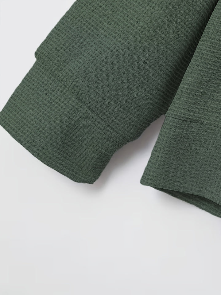 Harald | Strukturierte Hemdjacke mit Knopfleiste