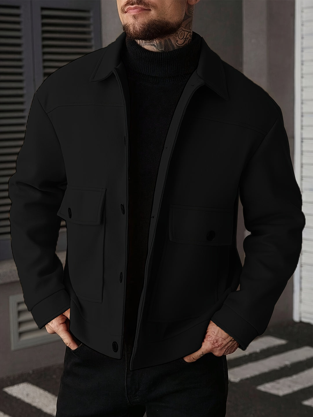 Christoph | Vielseitige Herrenjacke im Hemdstil