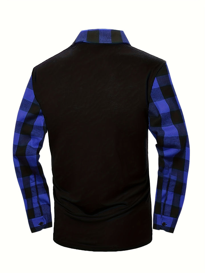 Bertram | Sportliches Karo-Poloshirt mit Half-Zip