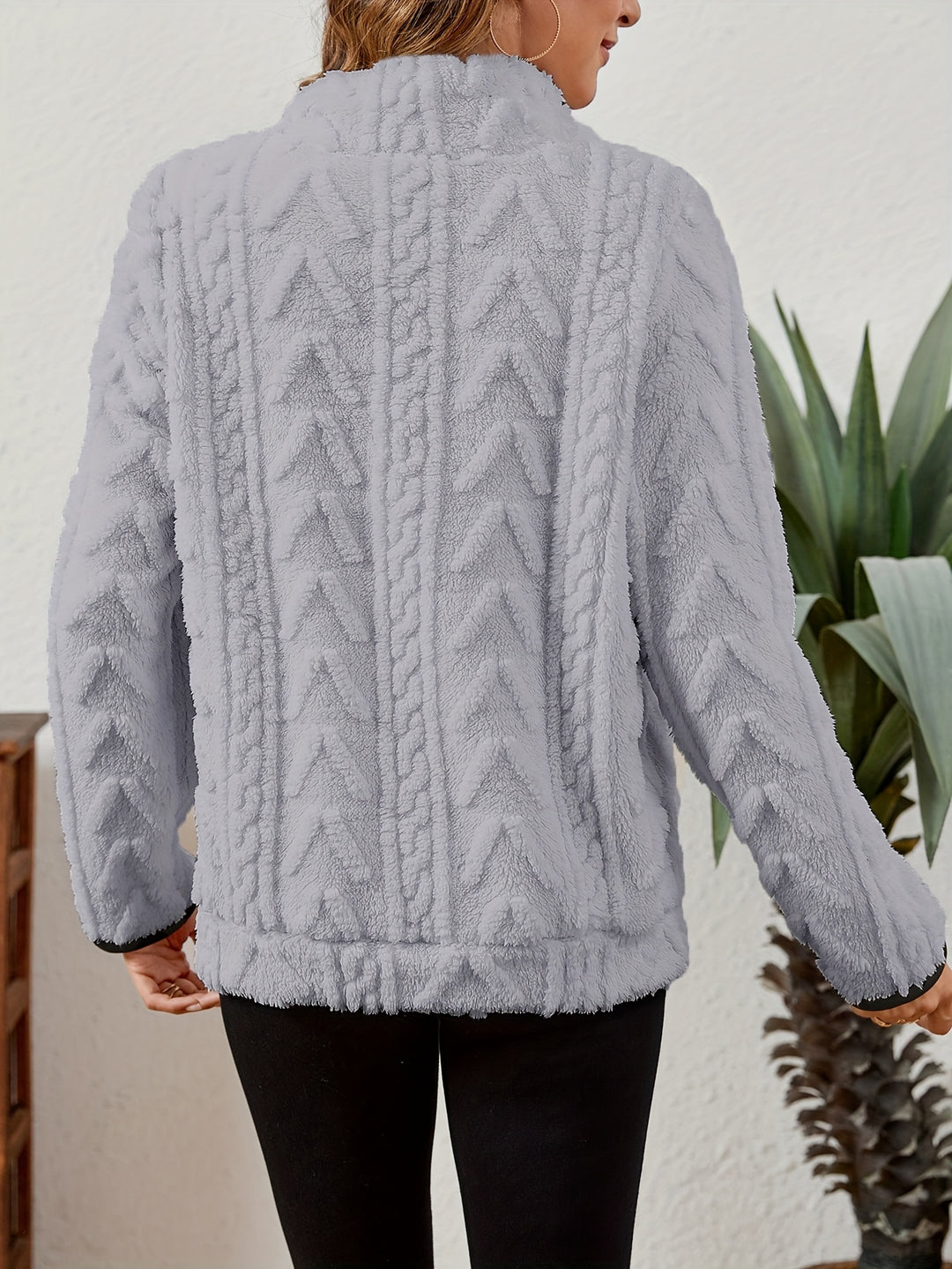 Erika | Kuscheliger Troyer-Pullover mit Stehkragen