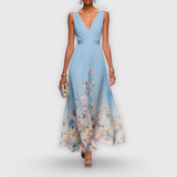 Malwine | Fließendes Sommerkleid mit Blütenmuster