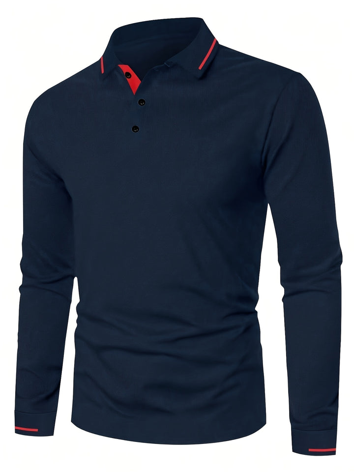 Michael | Klassisches Langarm-Poloshirt