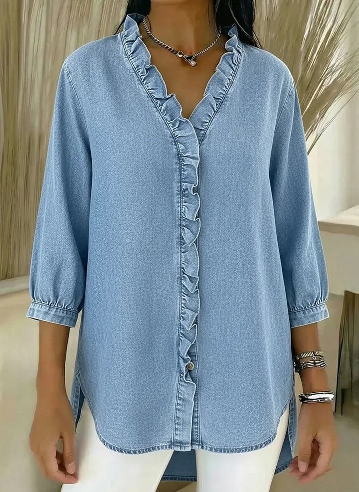 Helma | Elegante Bluse mit Rüschendetail