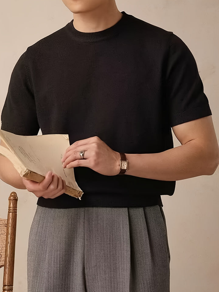 Reimund | Feingestricktes Kurzarm-Shirt