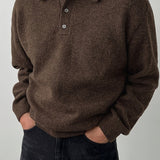 Wendelin | Weicher Strick-Poloshirt mit Kragen
