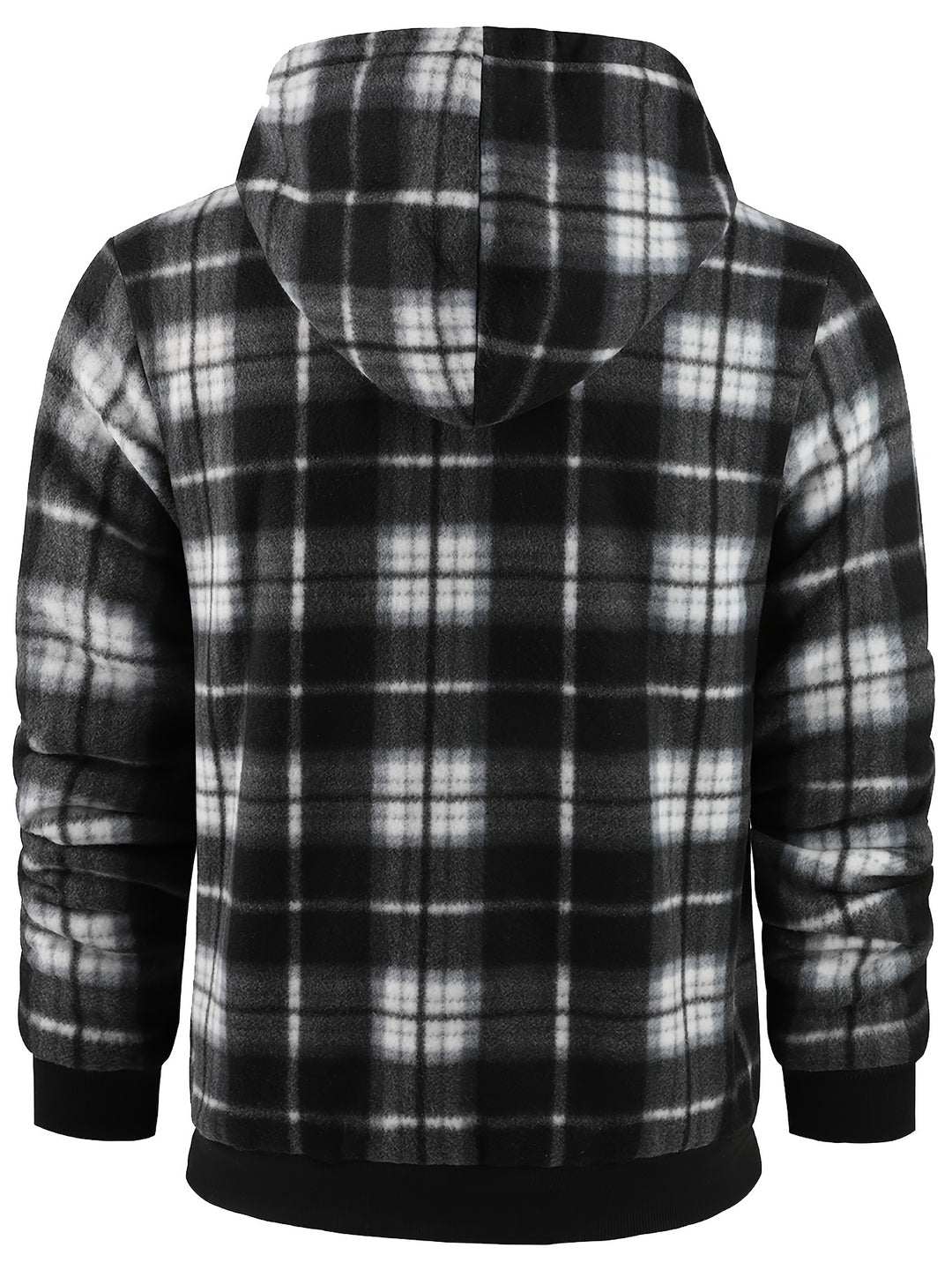 Gerwin | Gefütterte Kapuzenjacke im Karo-Look