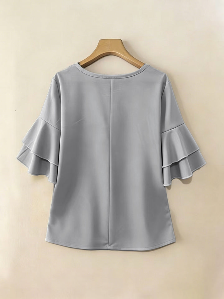 Annette | Elegante Bluse mit Volantärmeln